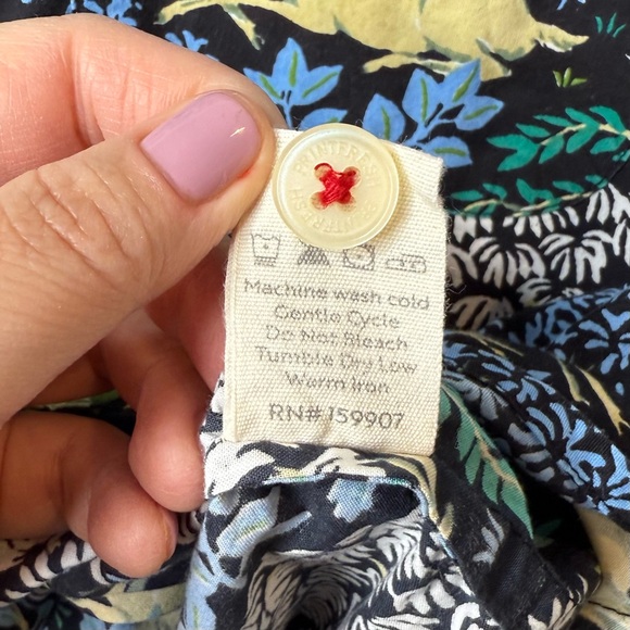 Print Fresh Dashing Deer Print Women’s Piped Organic Cotton Pajama Top Sz XS - Picture 8 of 13